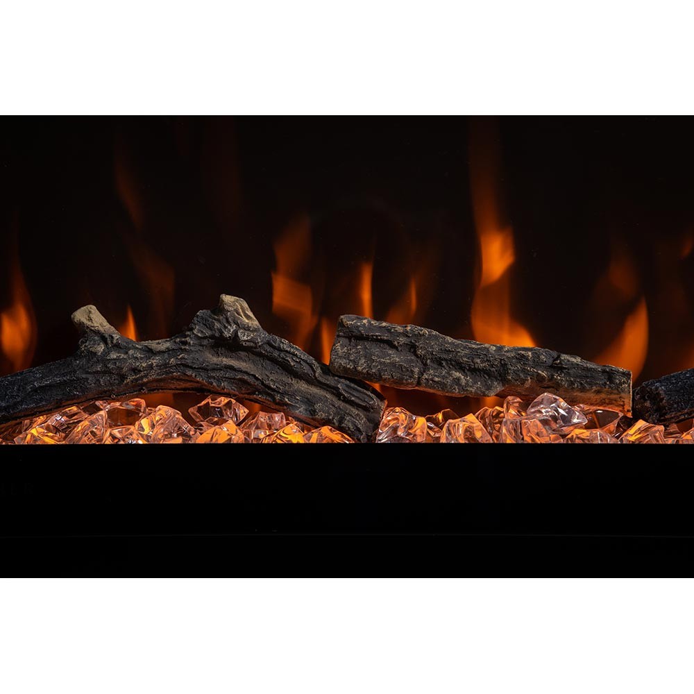 Brookstone River Rock Mantel & 50" Linear Firebox by Country Living
