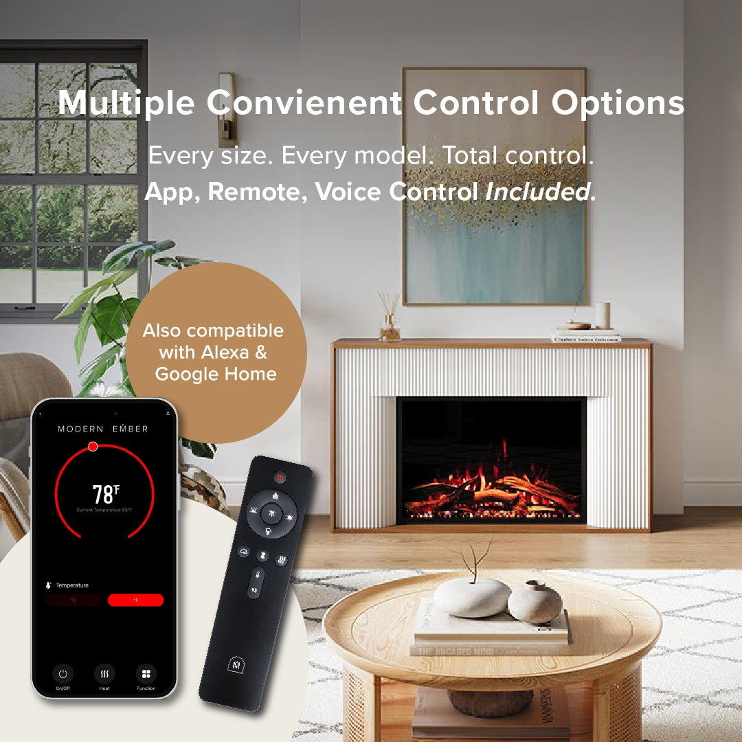 Arrie Fluted Mantel & 33" Firebox