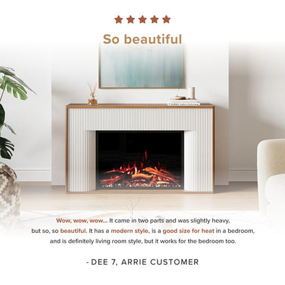 Arrie Fluted Mantel & 33" Firebox