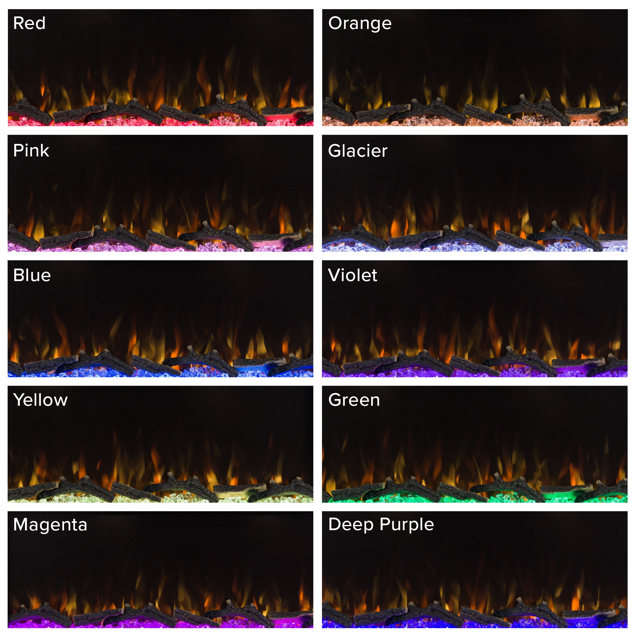 Grid view of 10 ember bed options.