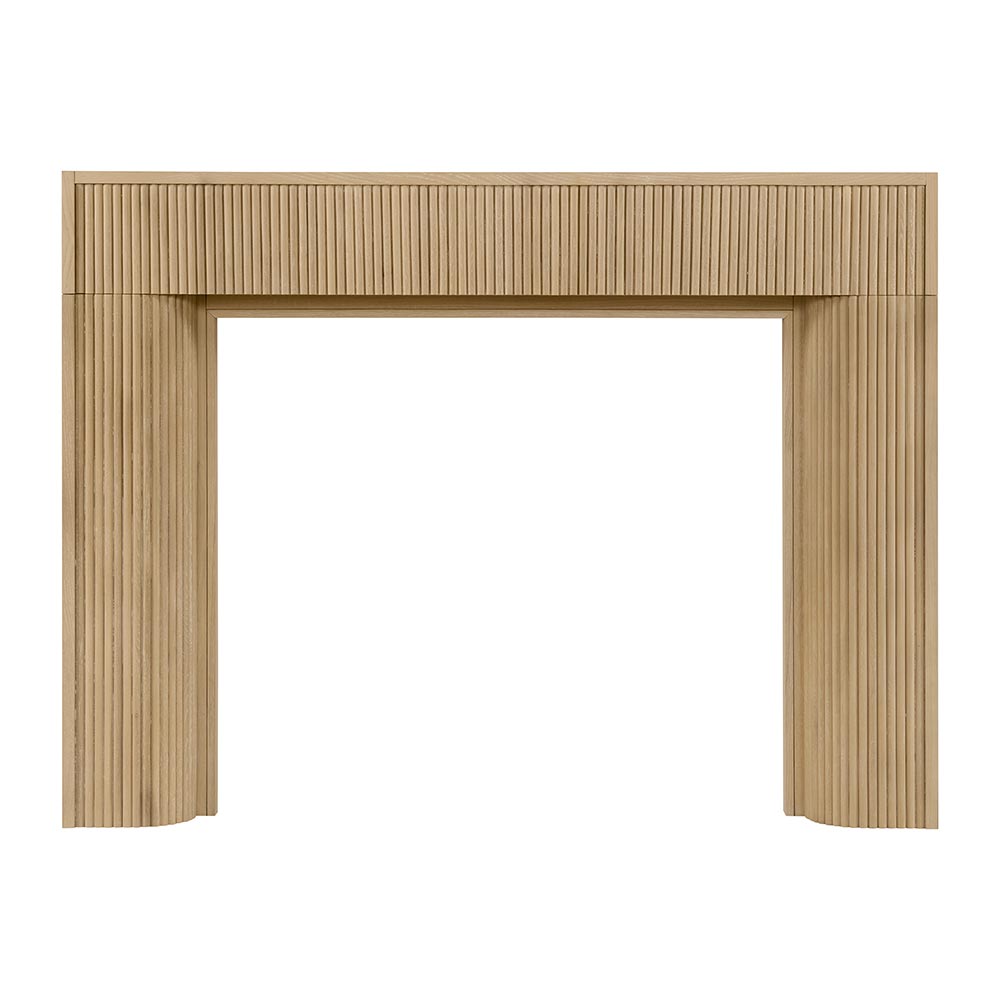 Hazel 56x42 Wood Mantel - Whitewash Stain