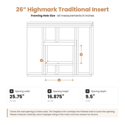 Highmark Traditional Built-in Electric Fireplace