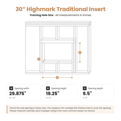 Highmark Traditional Built-in Electric Fireplace