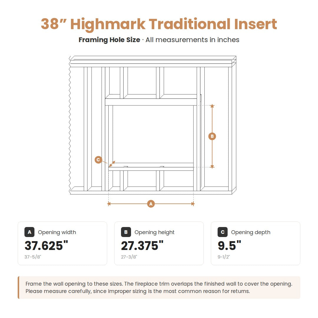 Highmark Traditional Built-in Electric Fireplace