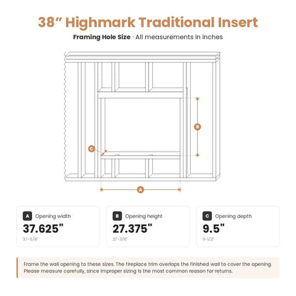 Highmark Traditional Built-in Electric Fireplace
