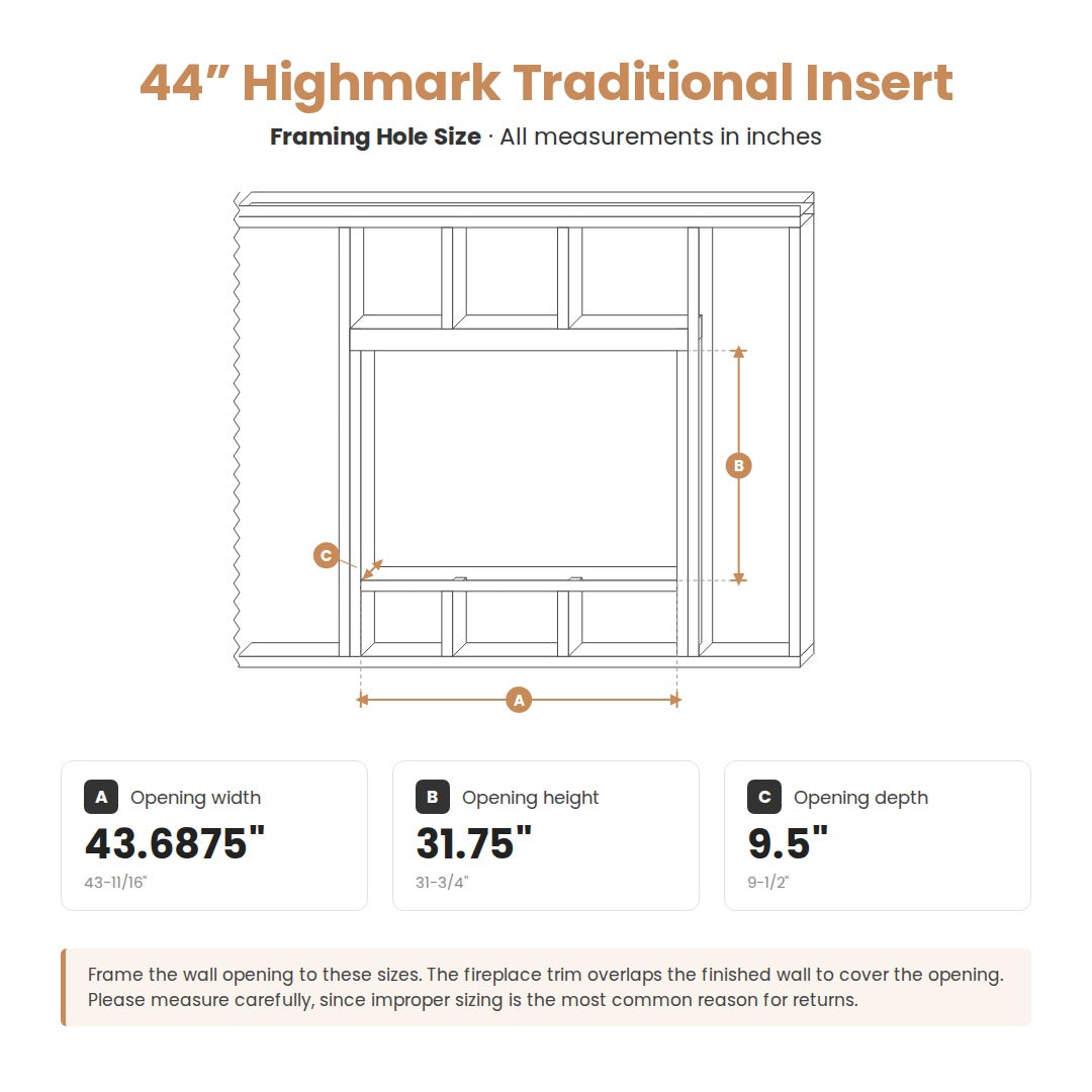 Highmark Traditional Built-in Electric Fireplace