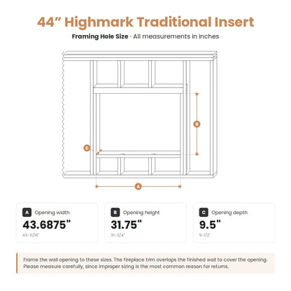 Highmark Traditional Built-in Electric Fireplace