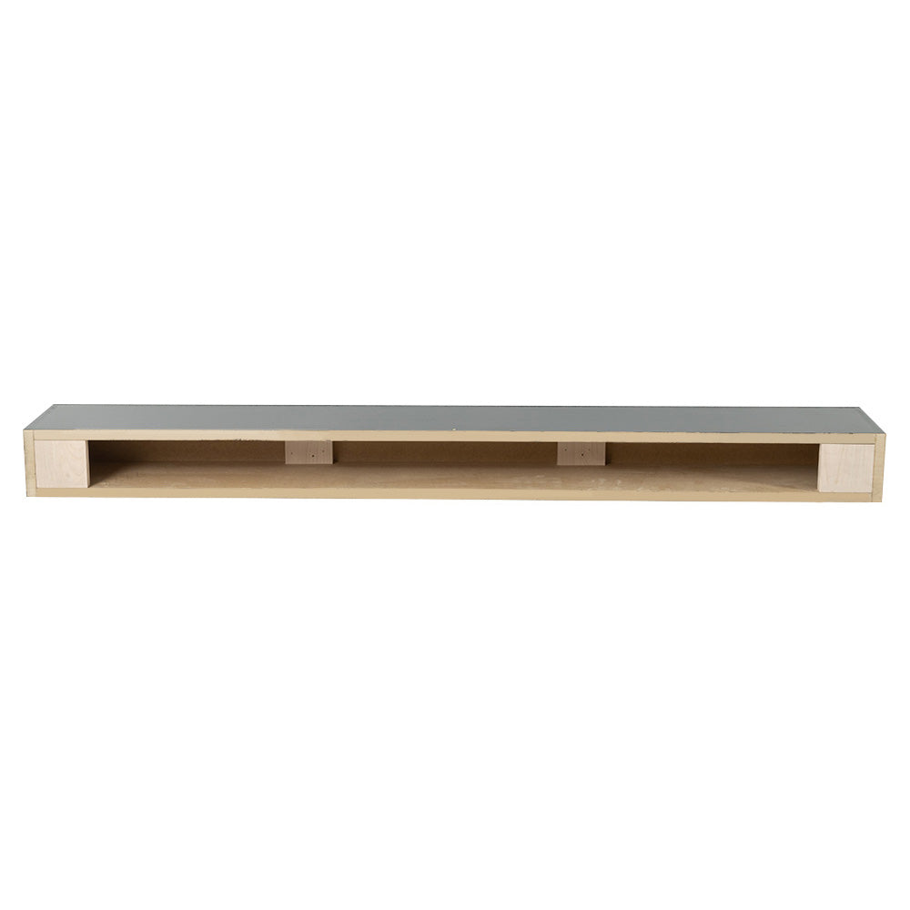 Lotta 72-in Wood Mantel Shelf - Back View