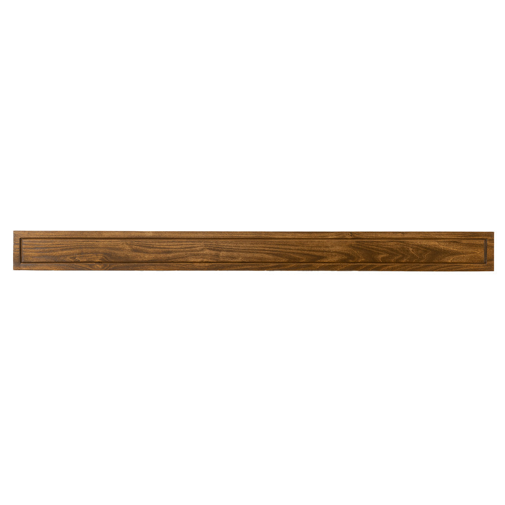 Lotta 72-in Wood Mantel Shelf - Ginger Stain