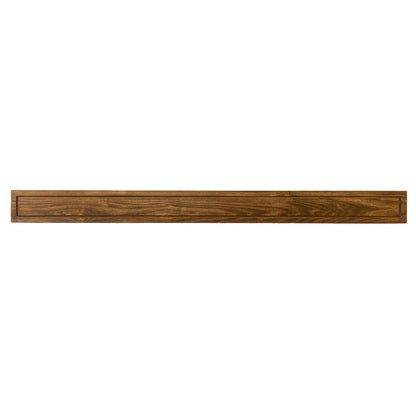 Lotta 72-in Wood Mantel Shelf - Ginger Stain