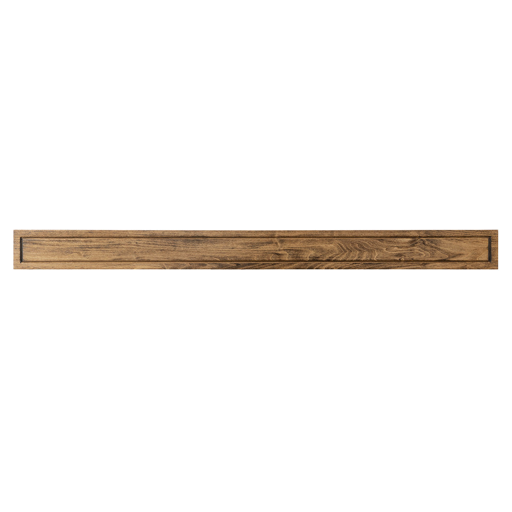Lotta 72-in Wood Mantel Shelf - Provincial Stain