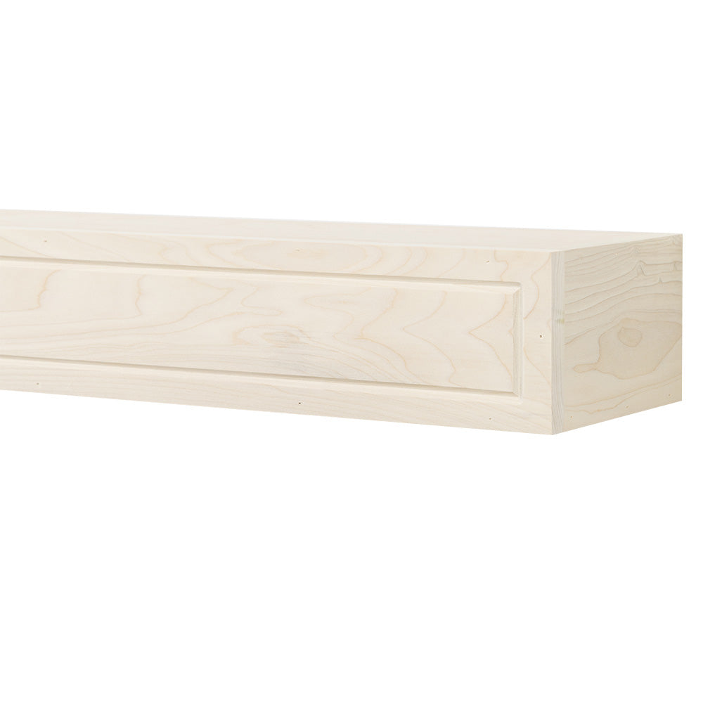Lotta 72-in Wood Mantel Shelf - Unfinished