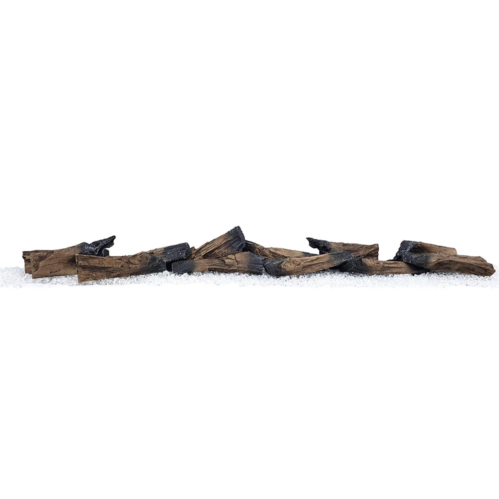 Rustic Log Accessory Kit for Skyline 72” & Highmark 84”-100” - Logs and Crystals