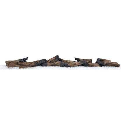 Rustic Log Accessory Kit for Skyline 72” & Highmark 84”-100” - Logs and Crystals