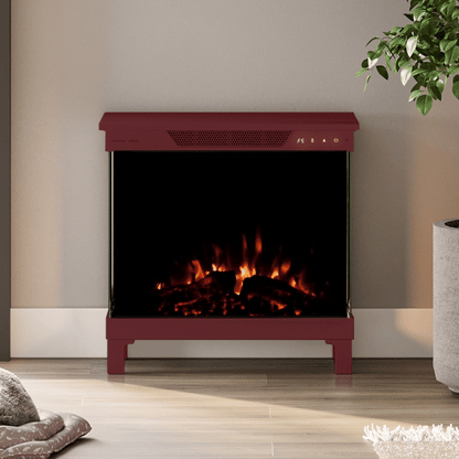 Modern Ember Ruby Red Skyline Stove