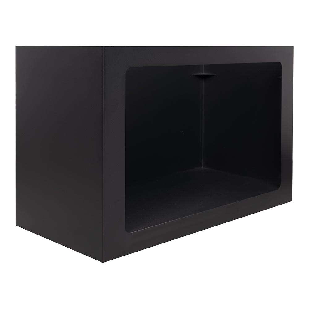 Modern Ember 24-in Black 3-Sided Stove with Storage Base ME-24-3SD-KIT-BLK - Base Detail