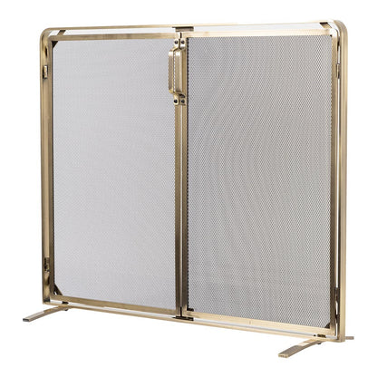 Aalto Fireplace Screen in Aged Brass S18091AB