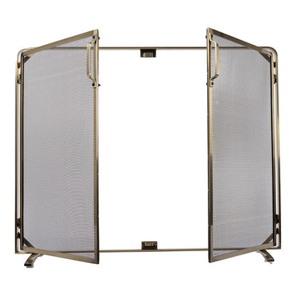Aalto Fireplace Screen in Aged Brass S18091AB