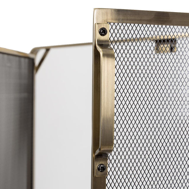 Aalto Fireplace Screen in Aged Brass S18091AB
