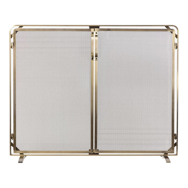 Aalto Fireplace Screen in Aged Brass S18091AB