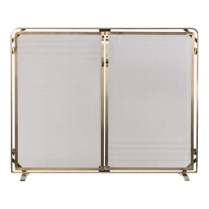 Aalto Fireplace Screen in Aged Brass S18091AB