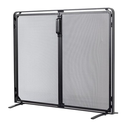 Aalto Fireplace Screen in Black S18091BK