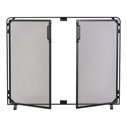 Aalto Fireplace Screen in Black S18091BK