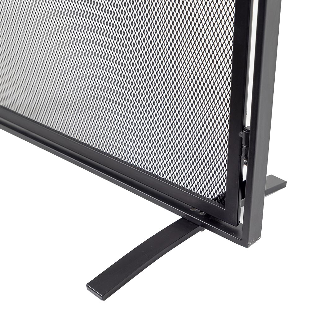 Aalto Fireplace Screen in Black S18091BK