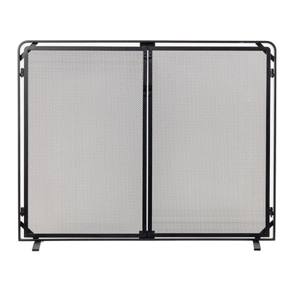 Aalto Fireplace Screen in Black S18091BK