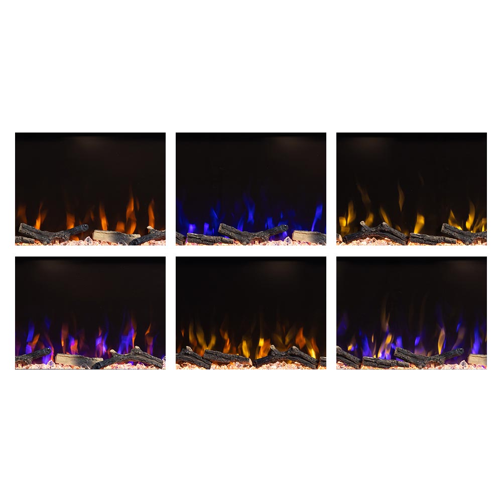Wyman Linear Stone Mantel & 50-in Firebox ME-2408M-STN-50