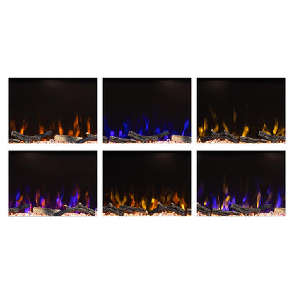 Wyman Linear Stone Mantel & 50-in Firebox ME-2408M-STN-50