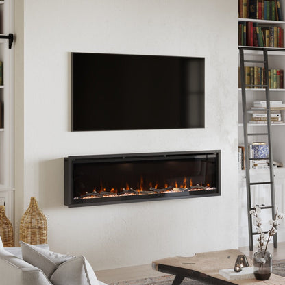 Modern Ember Aerus Deep 60-in Linear Electric Fireplace - ME-SL60 - Side View