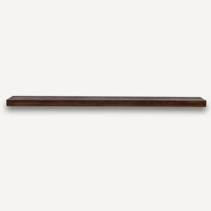 Alma 36-in Pine Floating Shelf - Burnished Walnut Stain