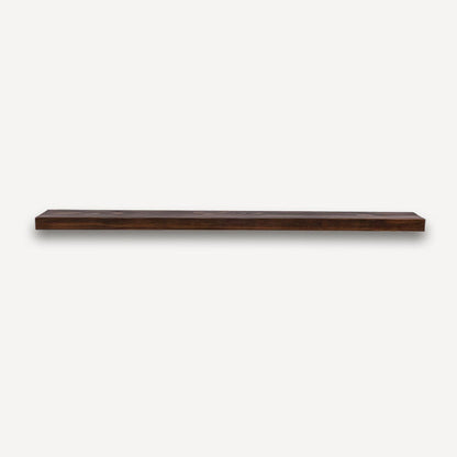 Alma 36-in Pine Floating Shelf - Burnished Walnut Stain