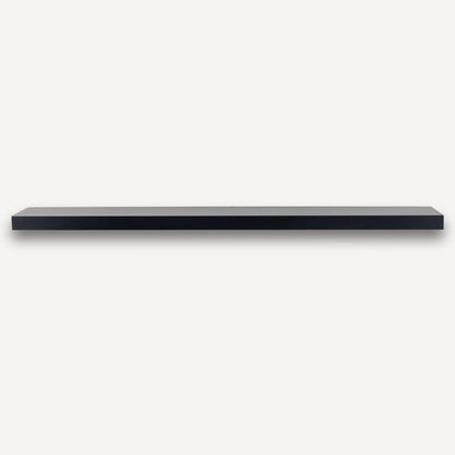 Alma 36-in Poplar Floating Wood Shelf - Black Paint