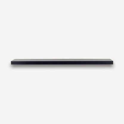 Alma 36-in Poplar Floating Wood Shelf - Black Paint
