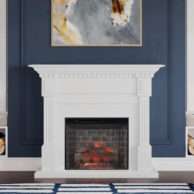 Augustine Electric Fireplace Mantel Package