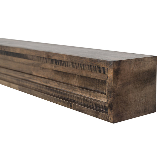 Benson Stacked Molding Shelf - Maple - Driftwood Stain