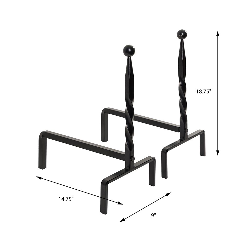 Bowmore Andiron in Black A02070PRK