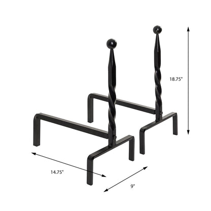 Bowmore Andiron in Black A02070PRK