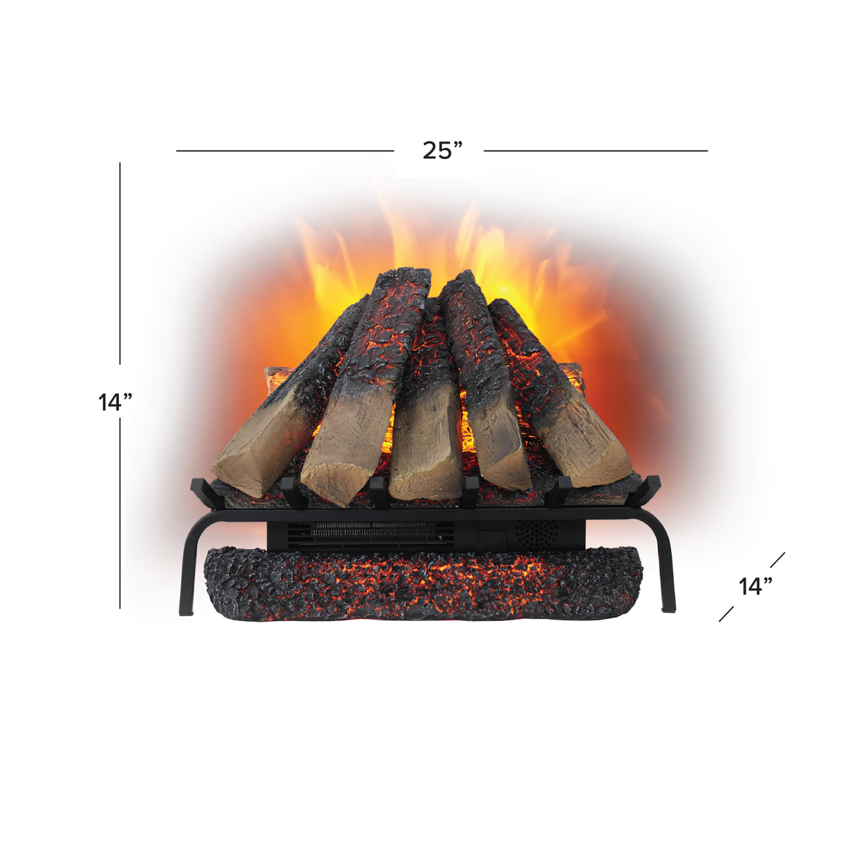 Modern Ember Free Stack Log Set Insert