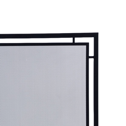 Gatsby Fireplace Screen in Black S18090BK