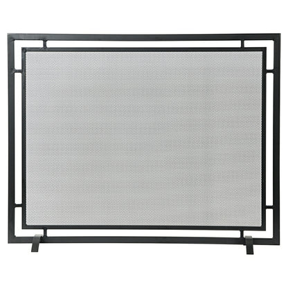 Gatsby Fireplace Screen in Black S18090BK