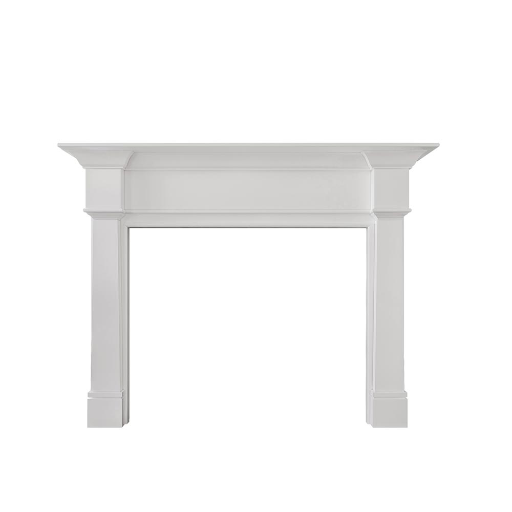Grant Wood Mantel - White Paint