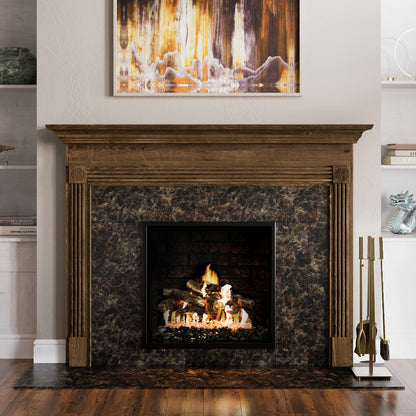 Harriet Fireplace Tool Set in Aged Brass T51521PB