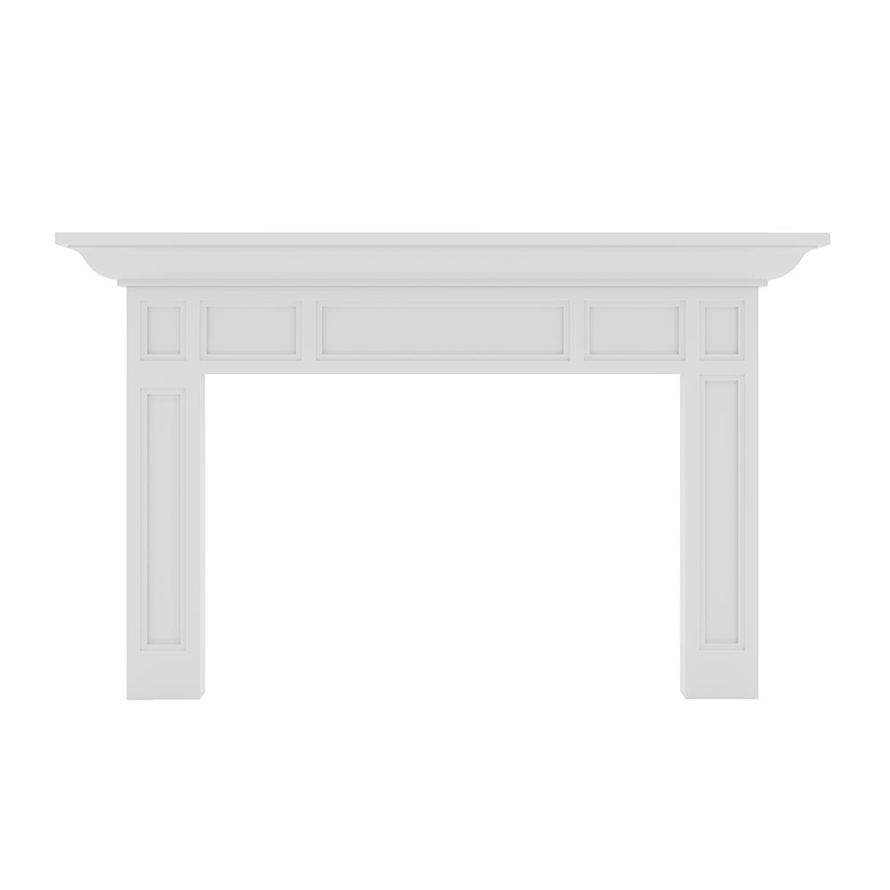 Havenbrook 54x39 Wood Mantel - White Paint