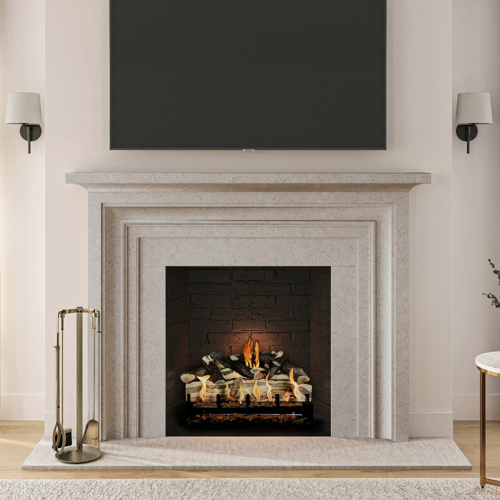 Knoll Fireplace Tool Set in Aged Brass T57010AB