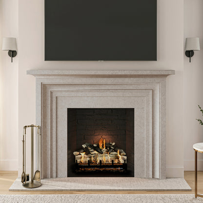 Knoll Fireplace Tool Set in Aged Brass T57010AB