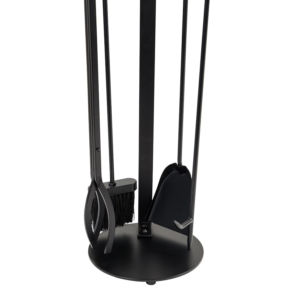 Knoll Fireplace Tool Set in Black T57010BK