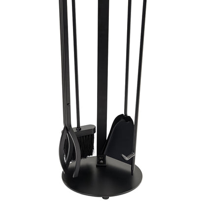 Knoll Fireplace Tool Set in Black T57010BK